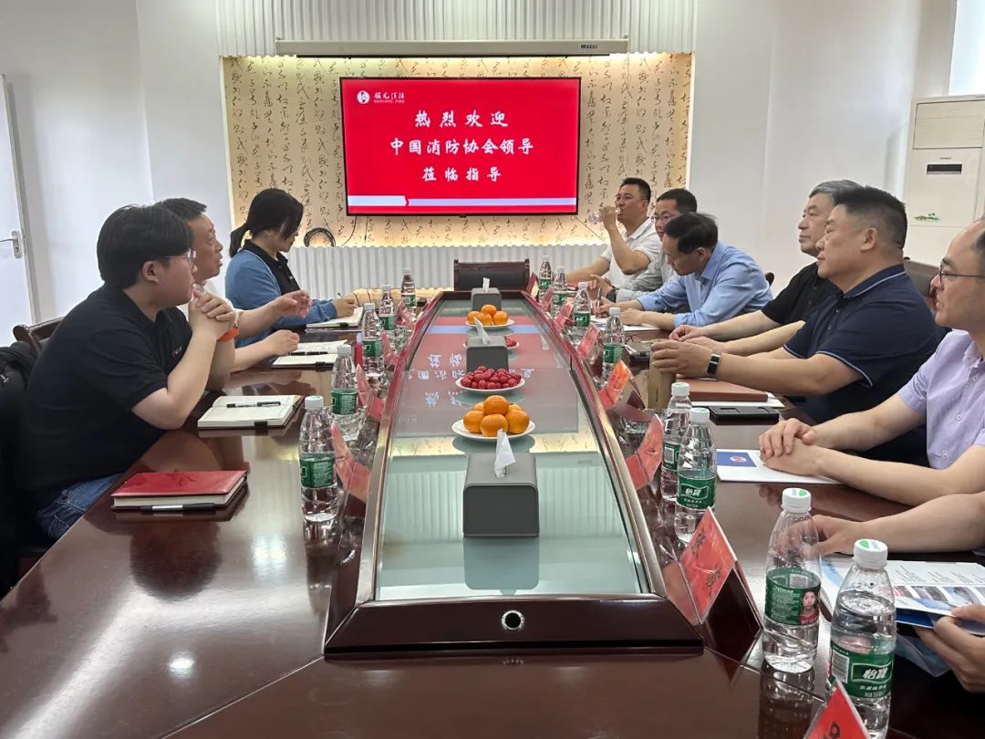 中國消防協會領導專家蒞臨鎖龍消防調研指導